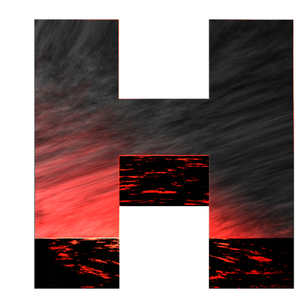 Alphabet H  3D Icon