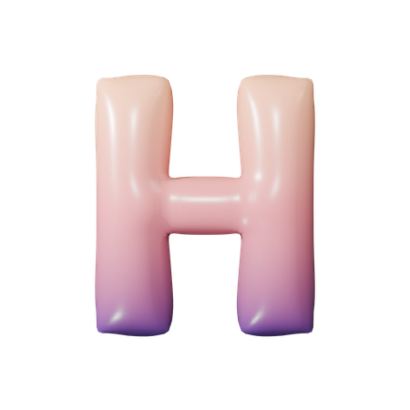 アルファベットh  3D Icon