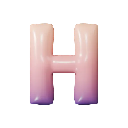 Alphabet h  3D Icon