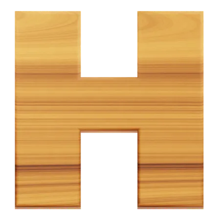 アルファベットh  3D Icon