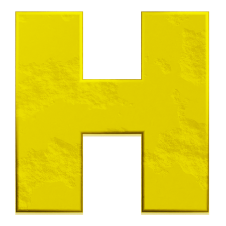 알파벳 h  3D Icon