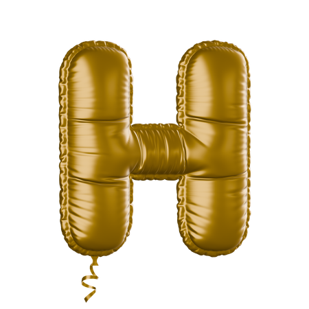 Alphabet H  3D Icon