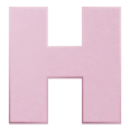 Alphabet H  3D Icon