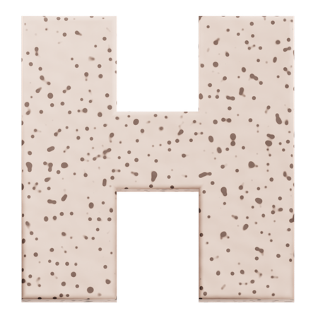 Alphabet H  3D Icon