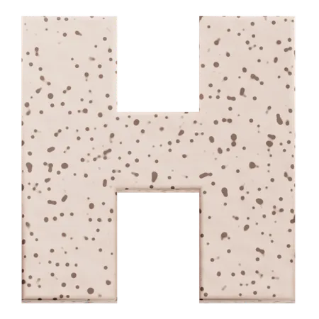 Alphabet H  3D Icon