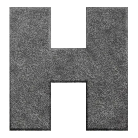 Alphabet H  3D Icon