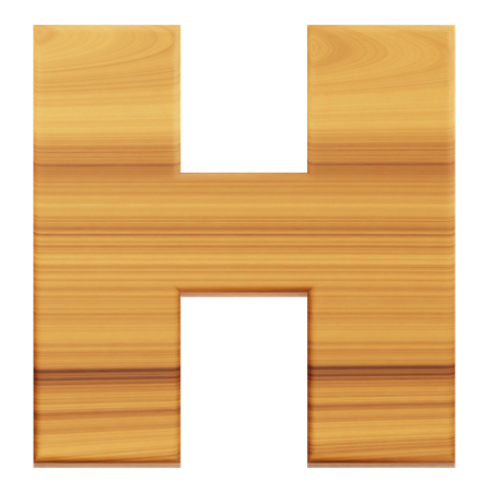 Alphabet H  3D Icon