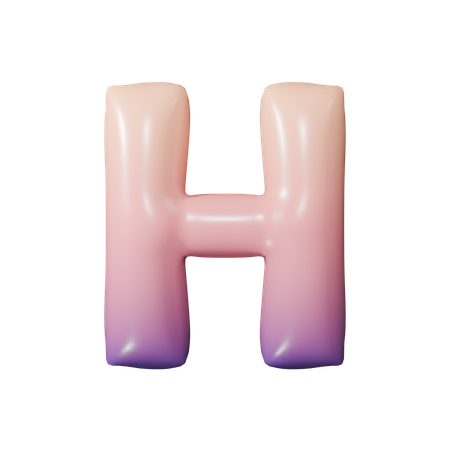 Alphabet H  3D Icon