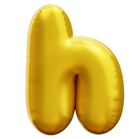 Alphabet H  3D Icon