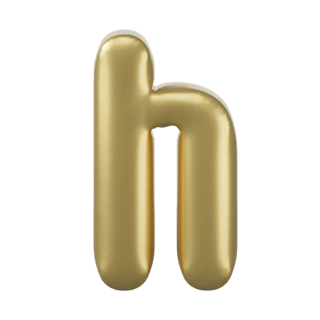 Alphabet H  3D Icon