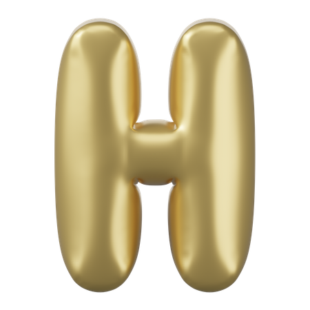 Alphabet H  3D Icon