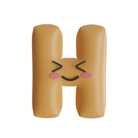 Alphabet h  3D Icon