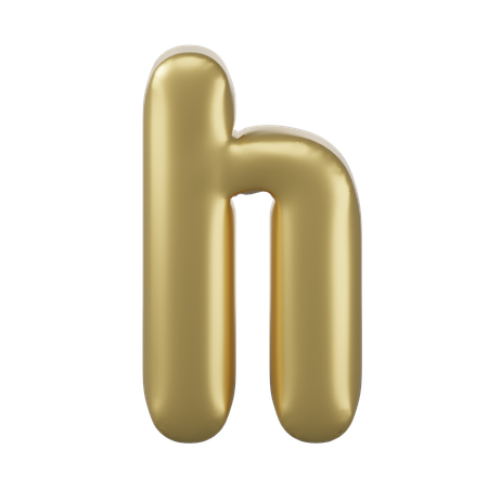 Alphabet H  3D Icon