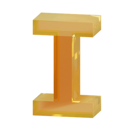 Alphabet I  3D Icon