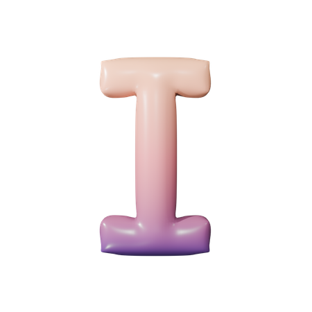 Alphabet I  3D Icon