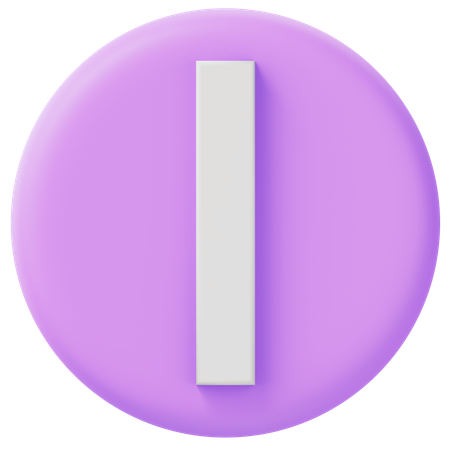 Alphabet I  3D Icon