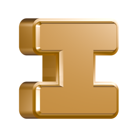 Alphabet I  3D Icon