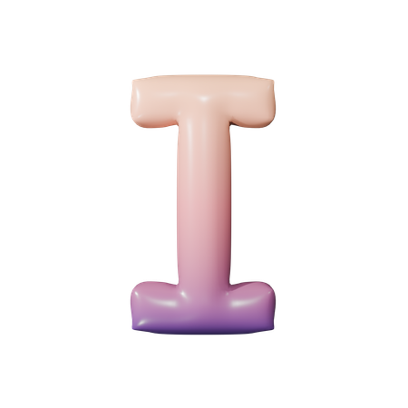 Alphabet I  3D Icon