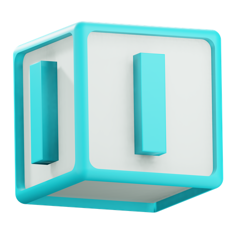 Alphabet I  3D Icon