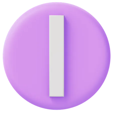 Alphabet I  3D Icon