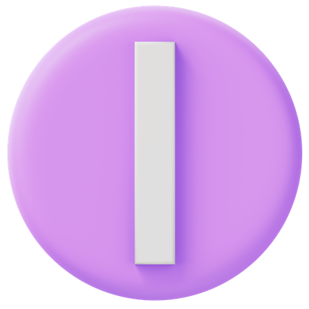 Alphabet I  3D Icon