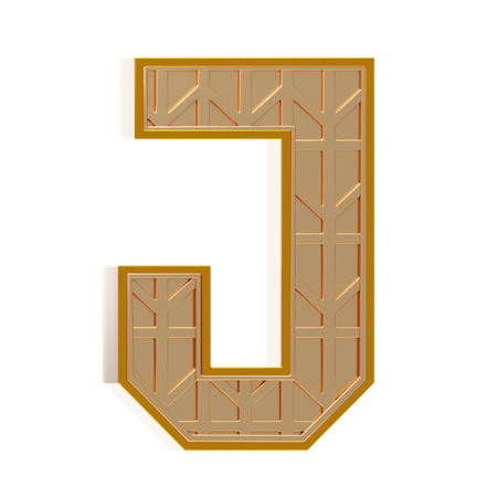 Alphabet j  3D Icon