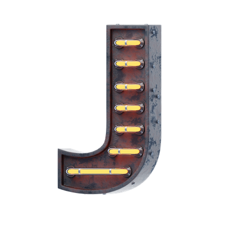 アルファベットj  3D Icon