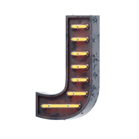 アルファベットj  3D Icon