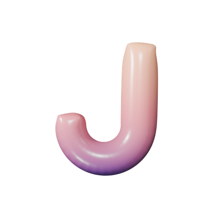 アルファベットj  3D Icon