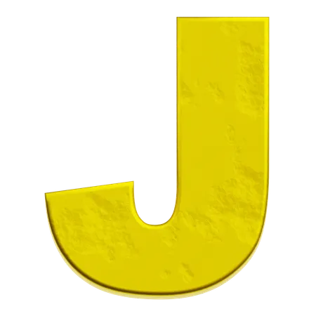 알파벳 j  3D Icon