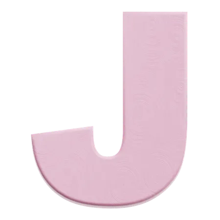 Alphabet j  3D Icon