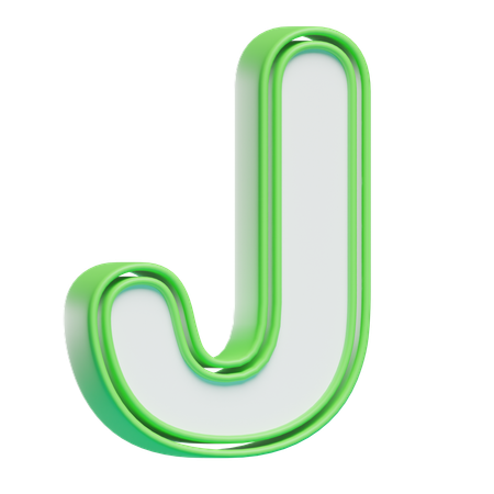 Alphabet J  3D Icon