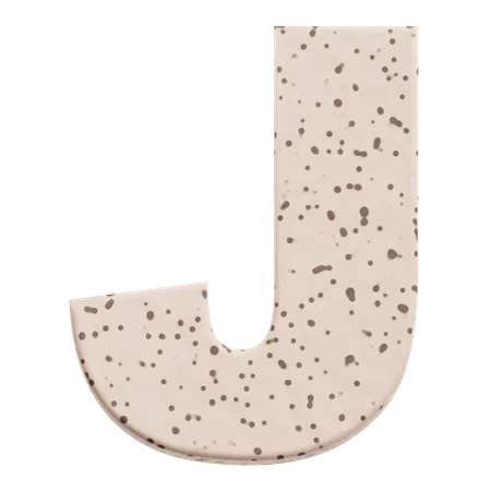 Alphabet J  3D Icon