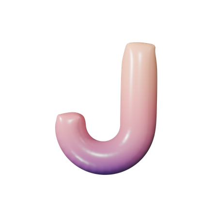 Alphabet J  3D Icon