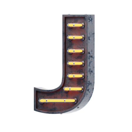 Alphabet J  3D Icon