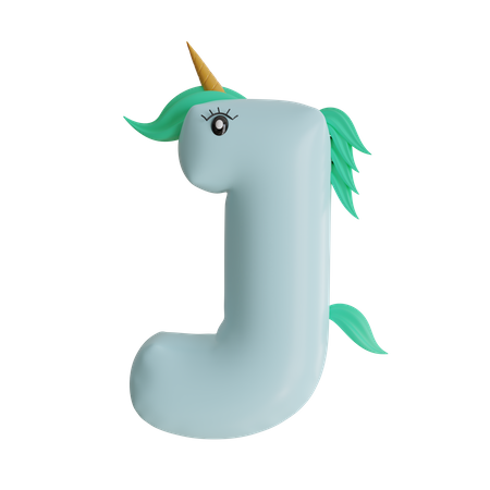 Alphabet J  3D Icon