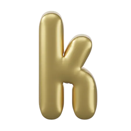 Alphabet K  3D Icon