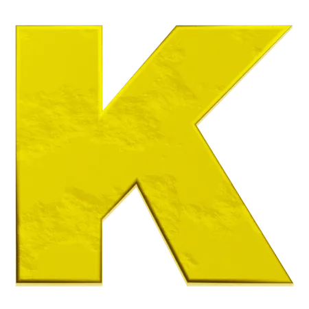 알파벳 k  3D Icon