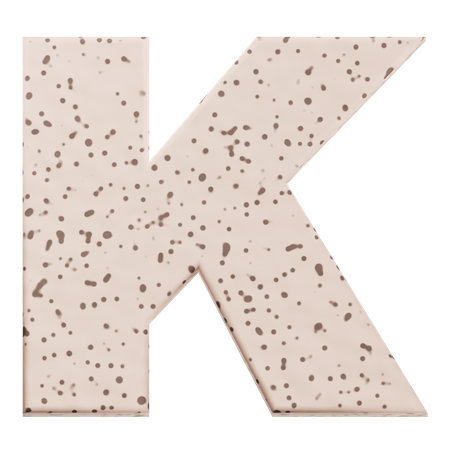 알파벳 k  3D Icon