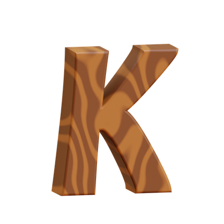 Alphabet K  3D Icon