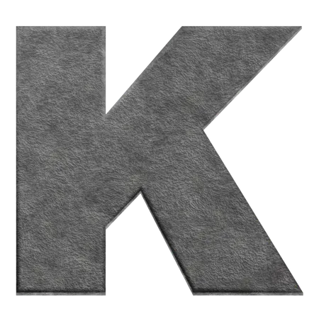 Alphabet K  3D Icon