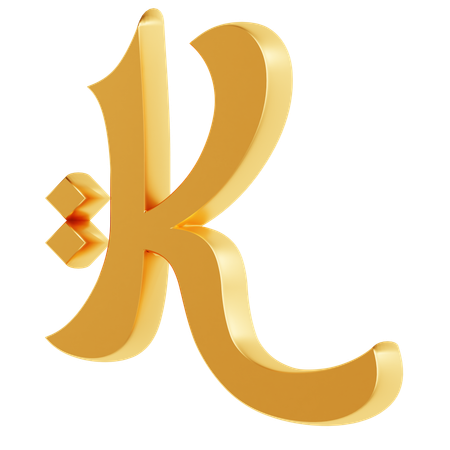 Alphabet K  3D Icon