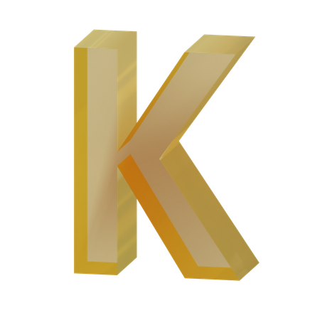 Alphabet K  3D Icon