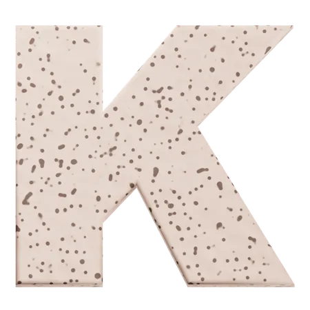 Alphabet K  3D Icon