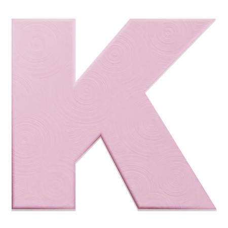 Alphabet K  3D Icon