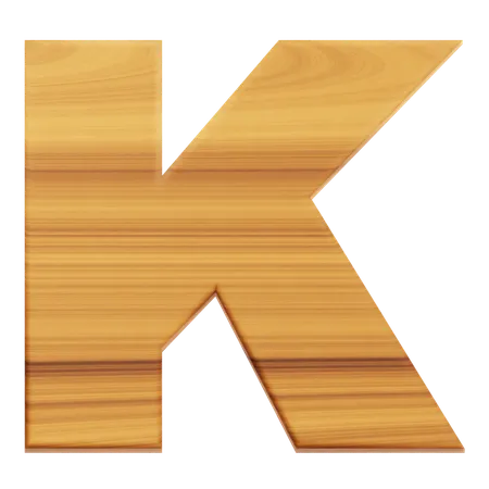 Alphabet K  3D Icon