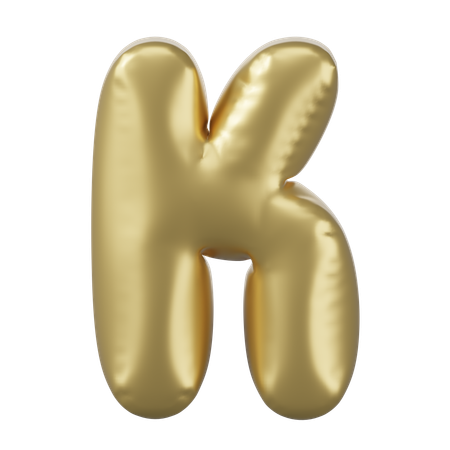 Alphabet K  3D Icon