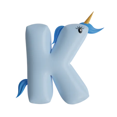 Alphabet K  3D Icon