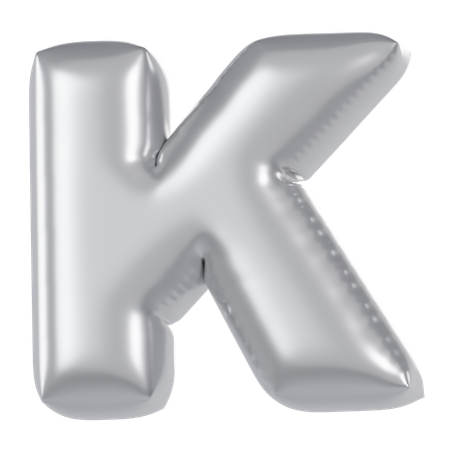 Ballon alphabet k  3D Icon