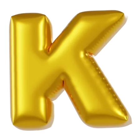 Ballon alphabet k  3D Icon